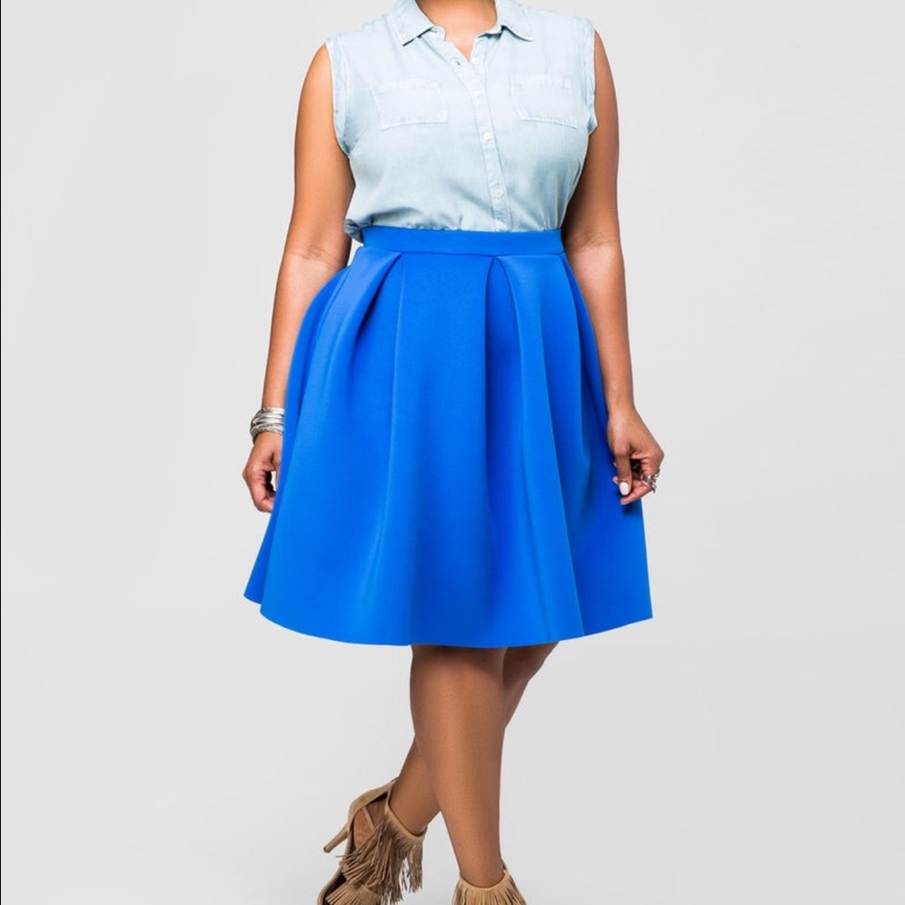 COPY - Neoprene pleat skirt
